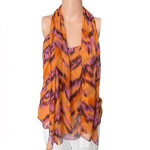 Diane Von Furstenburg Blouse Double layered 100% silk